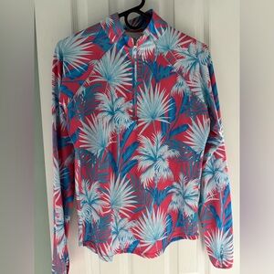 Tropical Print Long Sleeve Top